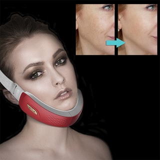 Ceinture faciale à électrostimulation - Rouge