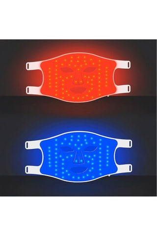 Masque facial de traitement à lumière LED en silicone
