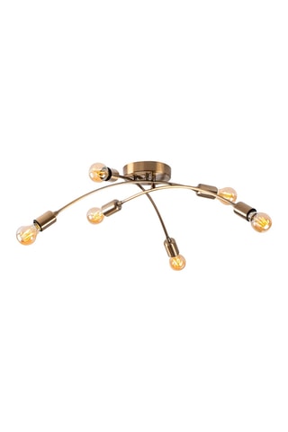 Plafondlamp Banana - Goudkleurig - 6 x 40 W