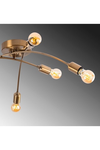 Plafondlamp Banana - Goudkleurig - 6 x 40 W