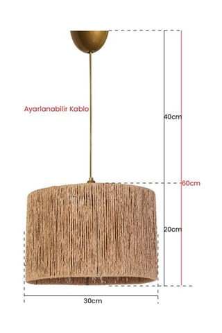 Hanglamp YL242 - Bruin - 40 W