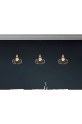 Hanglamp Teldamla - Glanzend Goudkleurig - 40 W