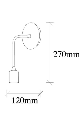 Wandlamp - Zwart - 40 W