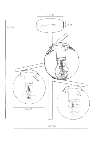 Plafondlamp - Zwart - 40 W