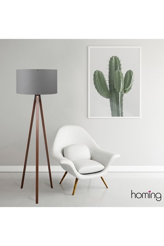 Staanlamp op driepoot - Beige en Grijs - 40 W