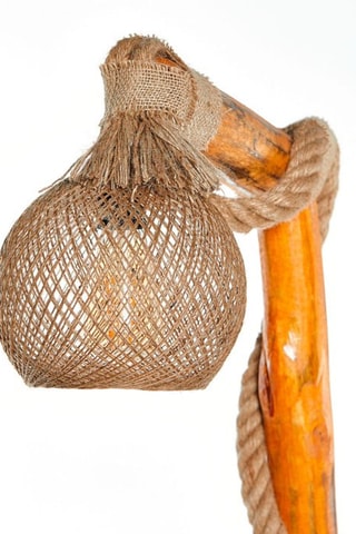 Houten Staanlamp - Naturel - 155 cm - 60 W