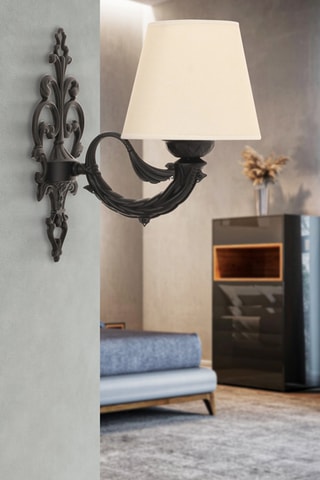 Wandlamp Lily - Beige en Zwart - 40 W