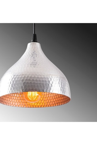 Hanglamp Tattoo - Zwart en Zilverkleurig - 40 W