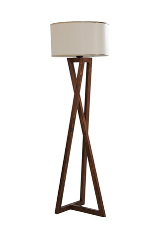 Staanlamp - Beige en Naturel - 60 W