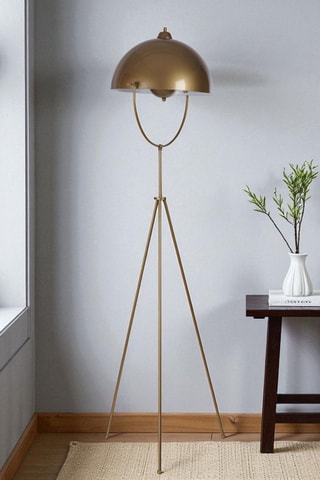 Staanlamp op driepoot - Goudkleurig - 40 W