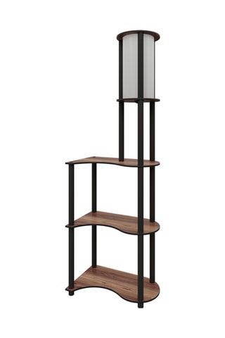 Staanlamp - Walnoothout-imitatie - 40 W - 140 cm