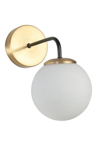 Wandlamp - Goudkleurig en Wit - 60 W