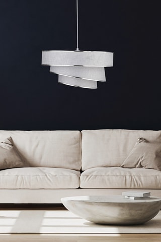 Hanglamp - Grijs en Zilverkleurig - 40 W