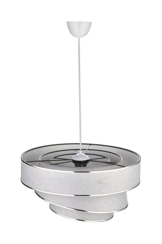Hanglamp - Grijs en Zilverkleurig - 40 W