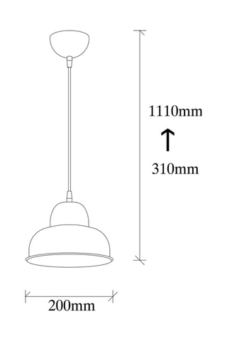 Hanglamp - Goudkleurig - 40 W