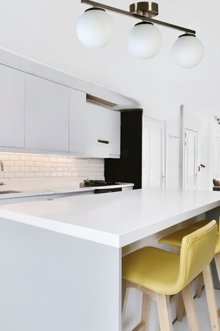 Candeeiro de teto - Cromado - 3 x 40 - 60 W