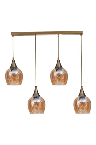 Hanglamp - Goudkleurig - 4 x 40 W