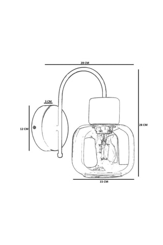 Wandlamp - Zwart - 40 W