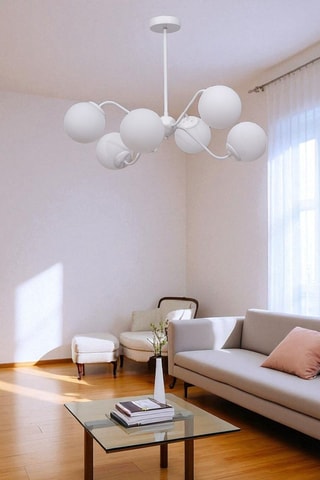 Hanglamp - Wit - 6 x 40 W