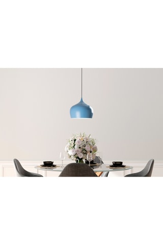 Hanglamp Patine - Blauw - 40 W