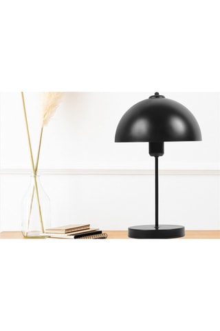 Houten Tafellamp Lungo -  Zwart - 60 W