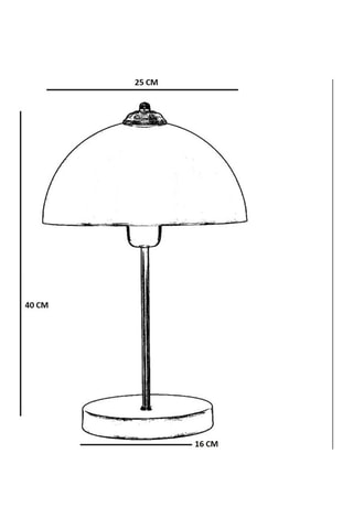 Houten Tafellamp Lungo -  Zwart - 60 W