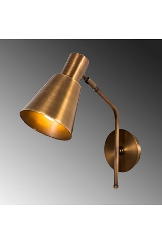 Wandlamp Sivani - Donkergoudkleurig - 100 W