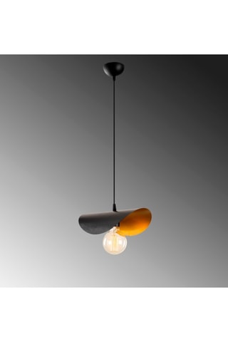Hanglamp Sivani - Zwart en Goudkleurig - 100 W