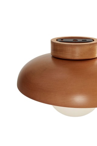 Candeeiro de teto em madeira - Natural - 10 W