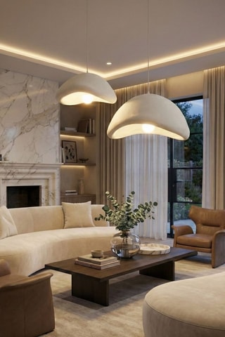 Hanglamp - Wit - 2 x 40 W