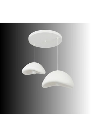 Hanglamp - Wit - 2 x 40 W