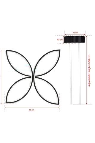 Ledhanglamp Eriphos - Zwart - 40 W