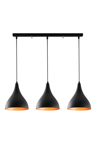 Hanglamp Berceste - Zwart - 3 x 100 W