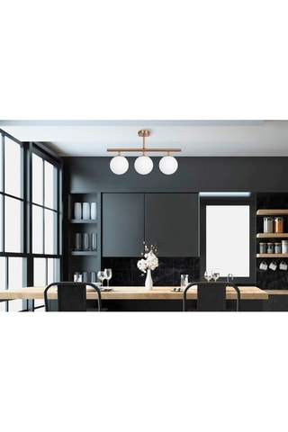 Plafondlamp - Goudkleurig - 3 x 15 W