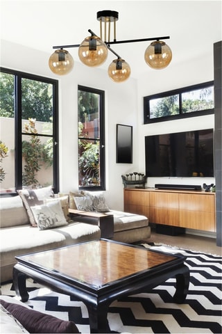 Hanglamp Oslo 4 - Goudkleurig - 4 x 60 W