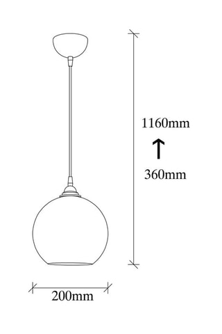 Hanglamp Gold - Zwart en Goudkleurig - 100 W