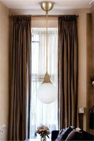 Hanglamp - Goudkleurig en Wit - 40 W