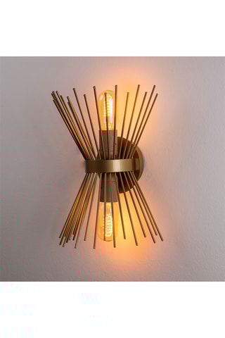 Wandlamp Kirpi - Goudkleurig - 2 x 40 W