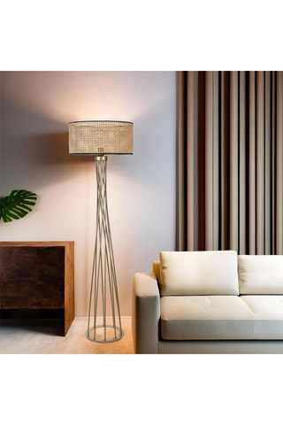Staanlamp - Goudkleurig - 40 - 60 W - 170 cm