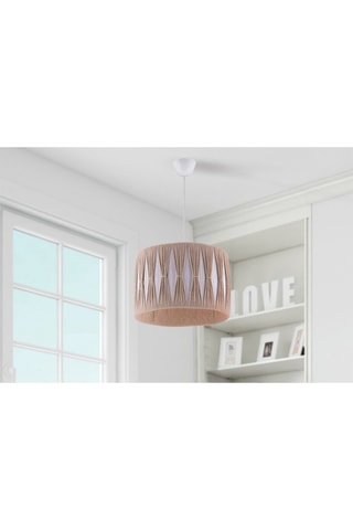 Hanglamp - Beige en Wit - 45-60 W