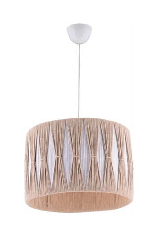 Hanglamp - Beige en Wit - 45-60 W