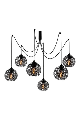 Hanglamp Fellini - Zwart - 6 x 40 W