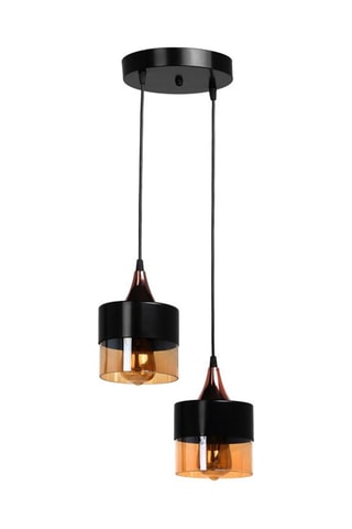 Hanglamp Sahra - Zwart - 2 x 60 W