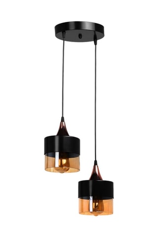 Hanglamp Sahra - Zwart - 2 x 60 W