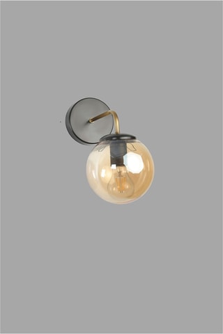Wandlamp - Zwart en Transparant - 60 W