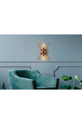 Wandlamp - Koperkleurig - 2 x 40 W