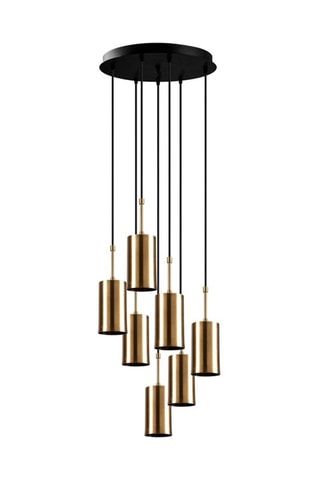 Hanglamp - Goudkleurig en Zwart - 7 x 100 W