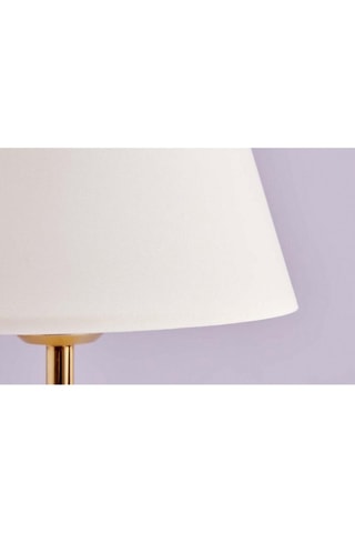 Tafellamp - Wit en Goudkleurig - 60 W