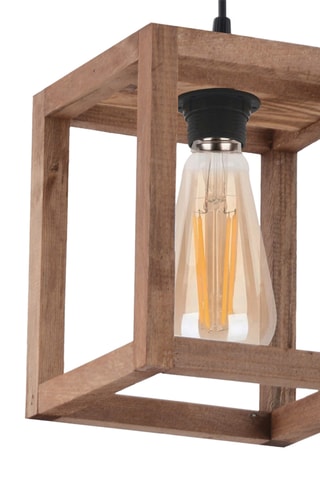 Houten Hanglamp - Naturel - 45 - 60 W