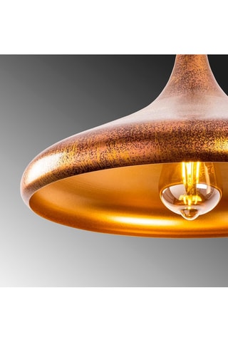 Hanglamp - Goudkleurig en Koperkleurig - 40 W